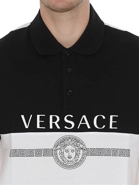 versace embroidered angel medusa polo|Versace Medusa Embroidered Polo Shirt .